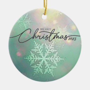 Christmas 2023 Ceramic Circle Ornament