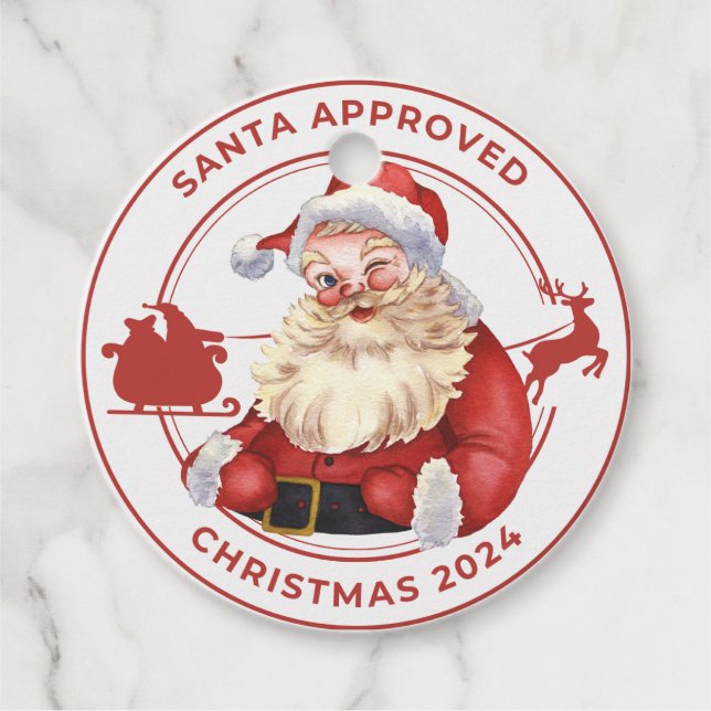Christmas 2024 - Santa Approved Gift Tag  (Front)