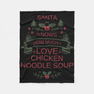Christmas 2025 Chicken Noodle Soup Shirt For Comfo Fleece Blanket