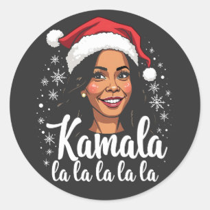 christmas 2025, classic round sticker