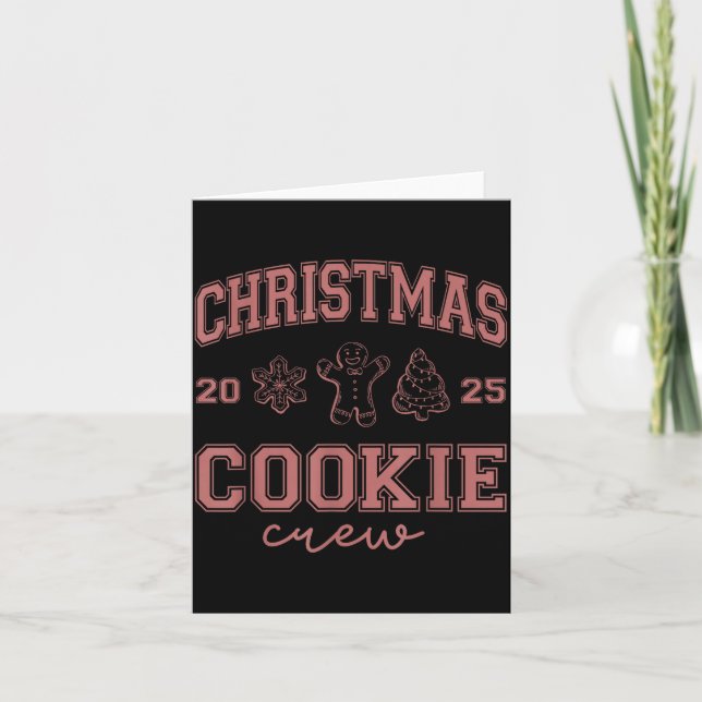 Christmas 2025 Cookie Crew Gingerbread Funny Chris Card (Front)