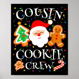 Christmas 2025 Cousin Cookie Baking Crew Squad Fam Poster