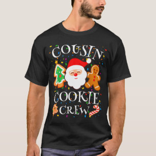 Christmas 2025 Cousin Cookie Baking Crew Squad Fam T-Shirt
