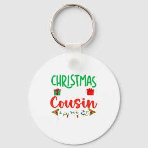 Christmas 2025 Cousin Crew Pajama Xmas Lights Fami Key Ring