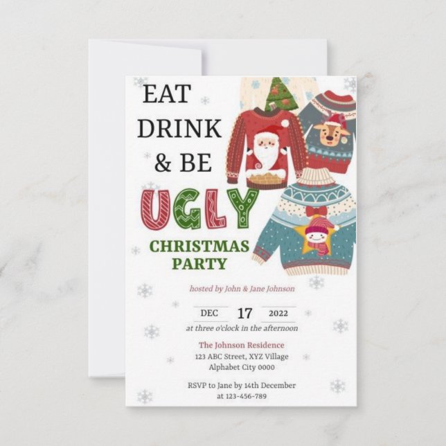 christmas 2025 RSVP card (Front)