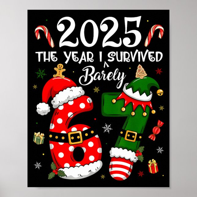 Christmas 2025 The Year I Barely Survived Six Seve Poster (Front)