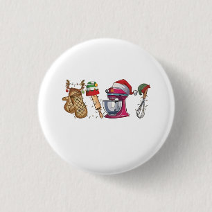 christmas 2026, 3 cm round badge