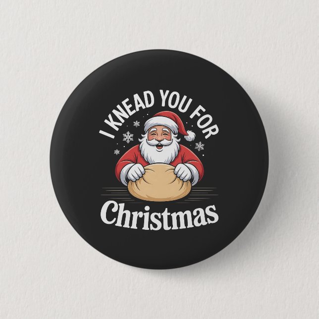 christmas 2026,  6 cm round badge (Front)