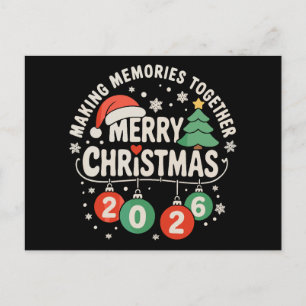 Christmas 2026 Family Making Memories Together Holiday Postcard