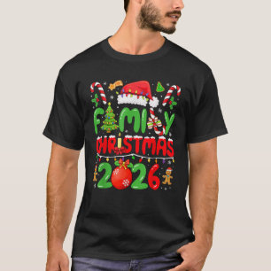 Christmas 2026 Family Matching Pajamas Team Santa  T-Shirt