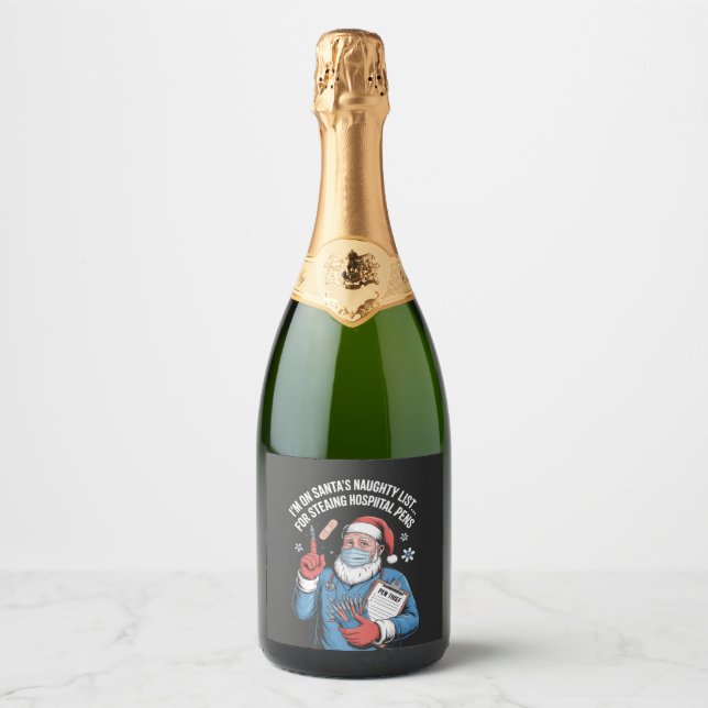 christmas 2026,  sparkling wine label (Front)