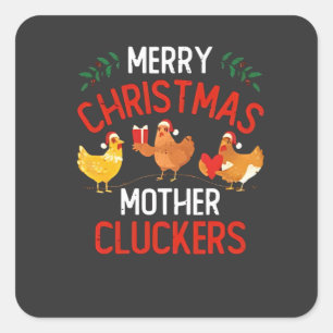 christmas 2026,  square sticker