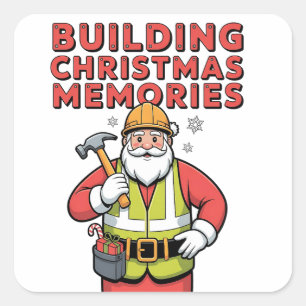 christmas 2026, square sticker