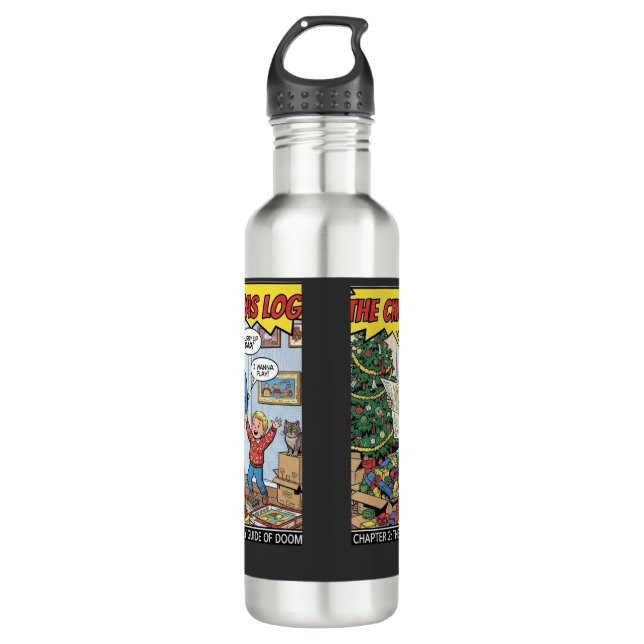 christmas 2 710 ml water bottle (Front)