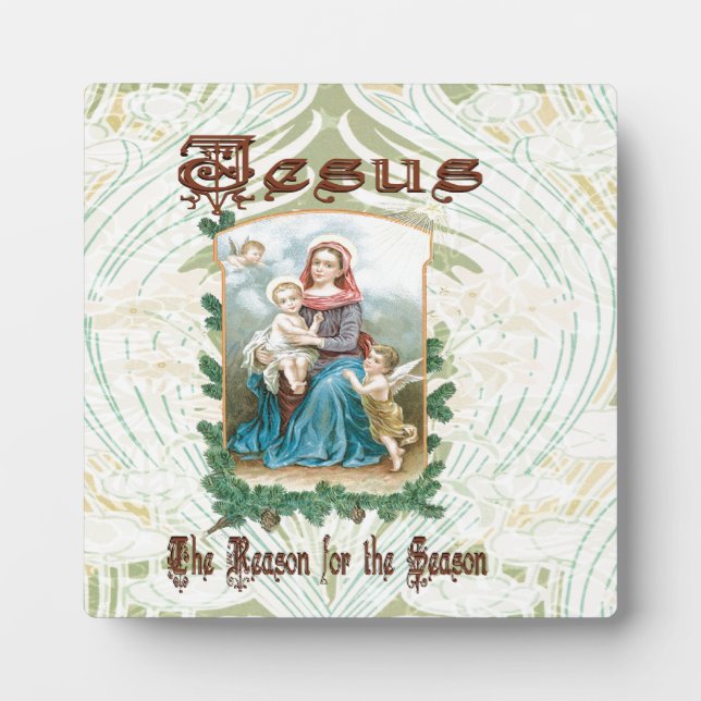 Christmas 2 - Jesus is the Reason for Season Plaque (Front)