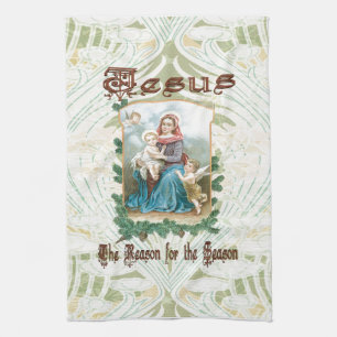 Christmas 2 - Jesus is the Reason for Season Tea Towel