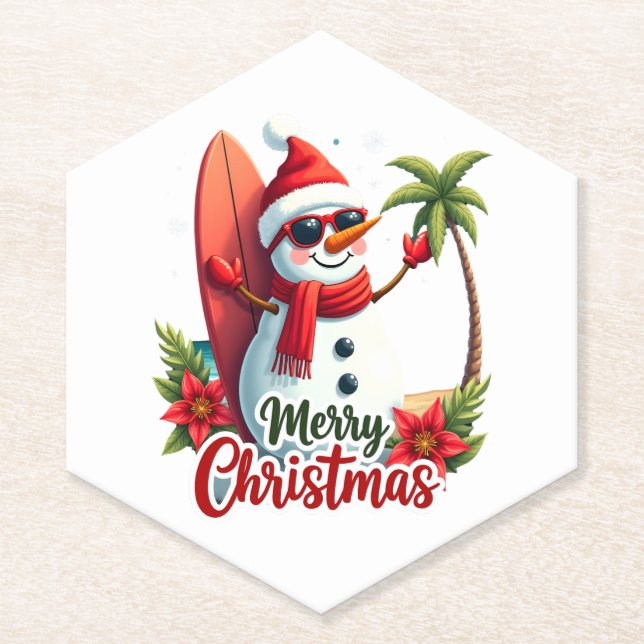 christmas (2) paper coaster (Front)