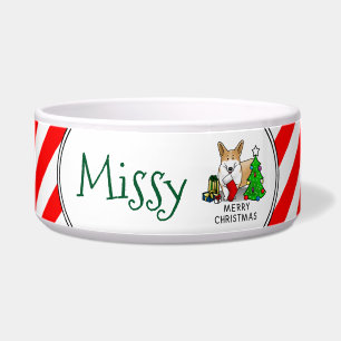 Christmas 2 Pembroke Welsh Corgi (red 1) Tree Cute
