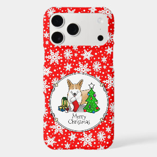 Christmas 2 Pembroke Welsh Corgi (red 1) Tree Cute