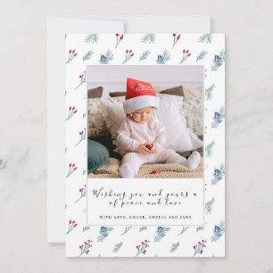 Christmas 2 Photo Collage family holiday card