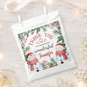 Christmas 2nd Birthday Cute Squirrel Winter  Favour Bags