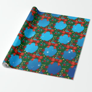Christmas (30"X60') Wreath Wrapping Paper
