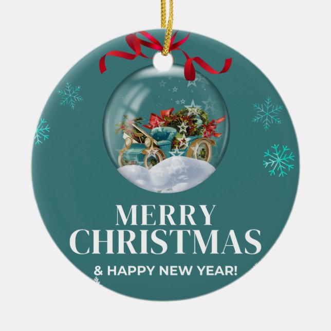 Christmas 3 ceramic tree decoration (Front)