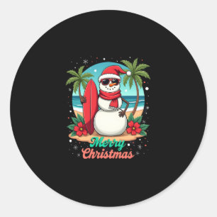 christmas (3) classic round sticker