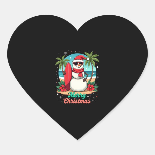 christmas (3) heart sticker (Front)