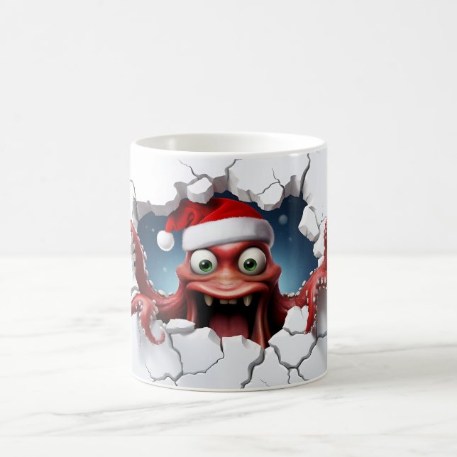 Christmas 3D Octopus Coffee Mug (Center)