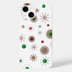 Christmas 3D Ornaments & Starbursts Case-Mate iPhone 14 Case