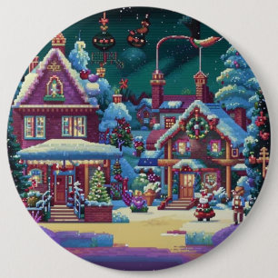 Christmas 4. 6 cm round badge