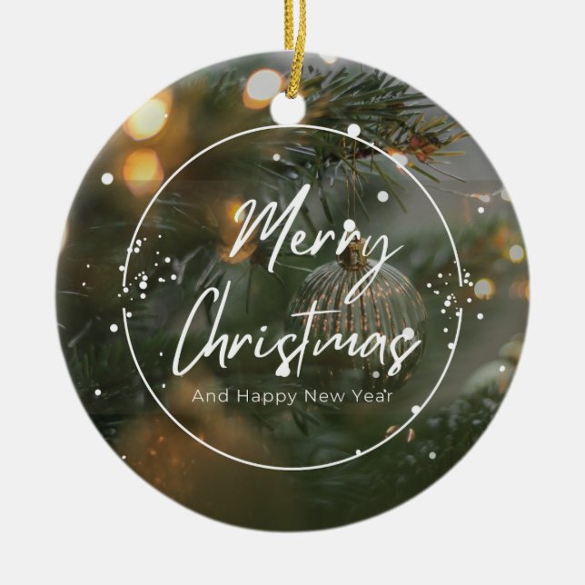 Christmas 4 ceramic tree decoration (Front)