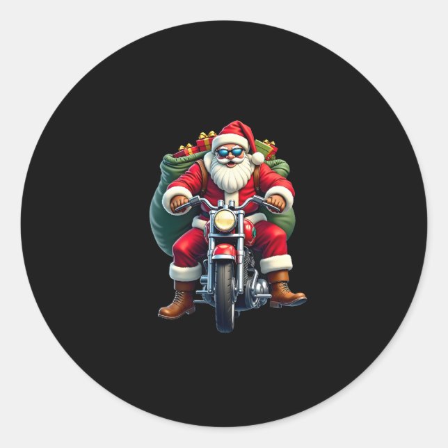 Christmas (4) classic round sticker (Front)