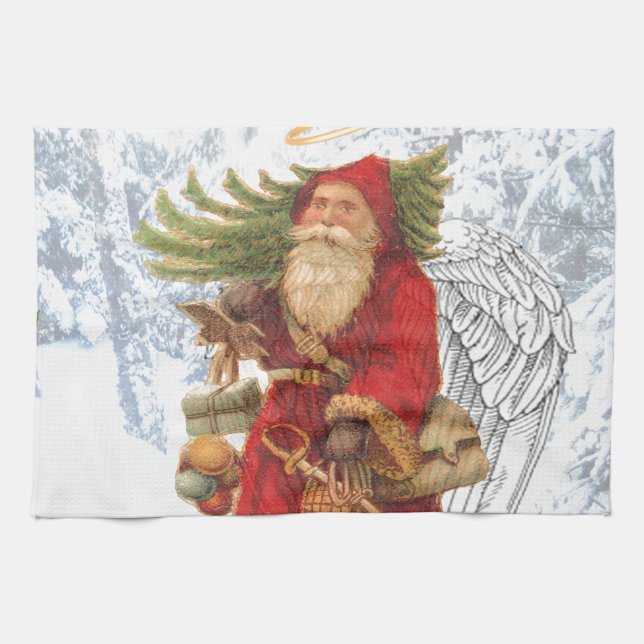 Christmas 4 Saint Nicholas Tea Towel (Horizontal)