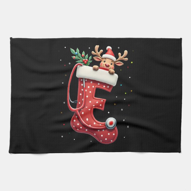 Christmas (4) tea towel (Horizontal)