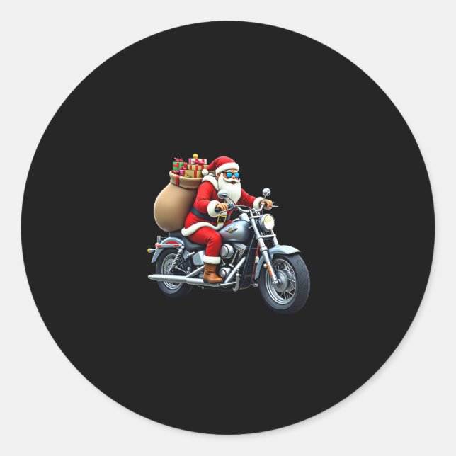 Christmas (5) classic round sticker (Front)