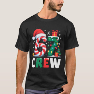 Christmas 67 Crew Brainrot Funny Candy Cane Lights T-Shirt