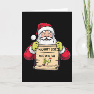 Christmas 67 Funny Santa 67 Six Seven 6 7 Meme Cus Card