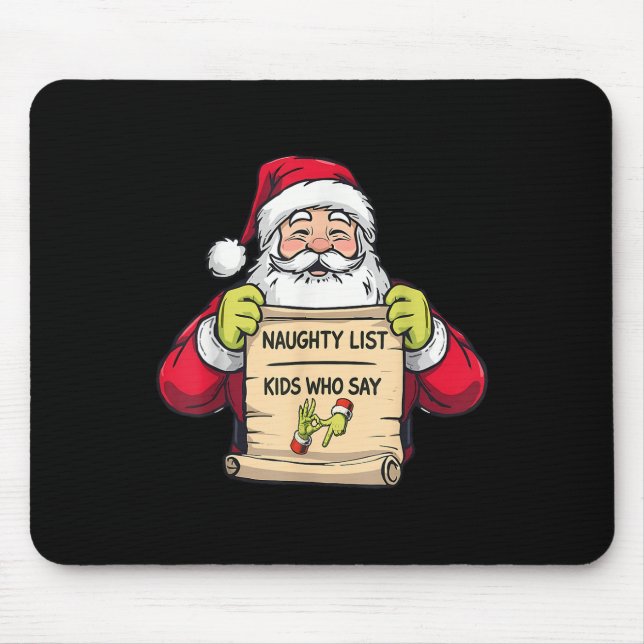 Christmas 67 Funny Santa 67 Six Seven 6 7 Meme Cus Mouse Mat (Front)