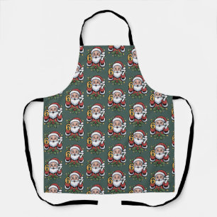 Christmas 67 Funny Xmas Six Seven Santa Apron
