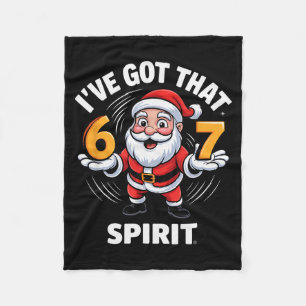 Christmas 67 Funny Xmas Six Seven Ugly Sweater 6-7 Fleece Blanket