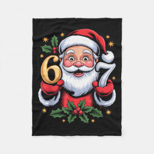 Christmas 67 Funny Xmas Six Seven Ugly Sweater 6-7 Fleece Blanket