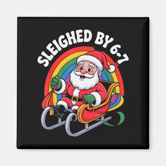 Christmas 67 Funny Xmas Six Seven Ugly Sweater 6-7 Magnet (Front)