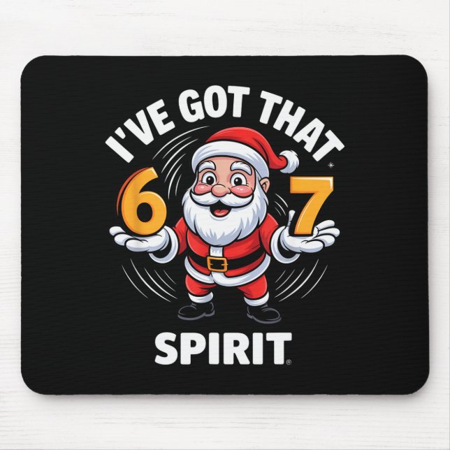 Christmas 67 Funny Xmas Six Seven Ugly Sweater 6-7 Mouse Mat (Front)