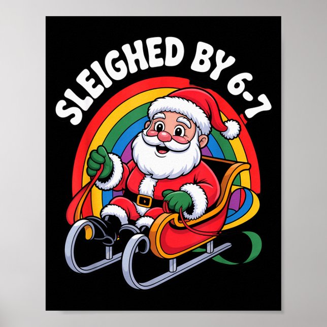 Christmas 67 Funny Xmas Six Seven Ugly Sweater 6-7 Poster (Front)