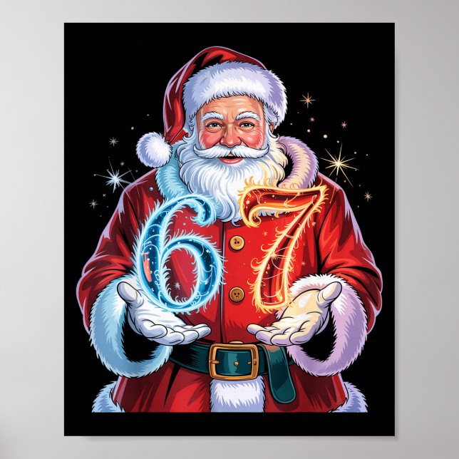 Christmas 67 Funny Xmas Six Seven Ugly Sweater 6-7 Poster (Front)