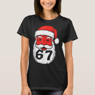 Christmas 67 Meme Design Funny Six Seven Hands 6 7 T-Shirt