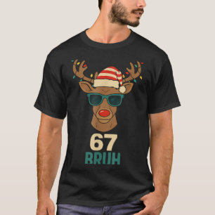 Christmas 67 Meme Design Funny Six Seven Hands 6 7 T-Shirt