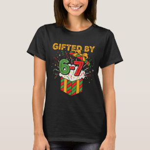 Christmas 67 Meme Design Funny Six Seven Hands 6 7 T-Shirt
